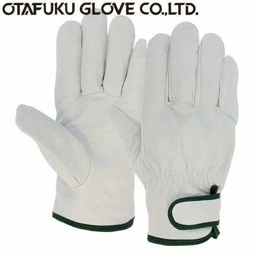 革手袋・皮手袋】豚革手袋 手首マジック止 [10双入] 品番:JW-825 (M・L