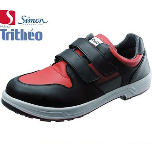 安全靴 シモン simon トリセオ 8518 赤 黒 1827880 Tritheo メンズ