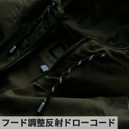 ヤッケ アノラックパーカー クロダルマ 綿100 ハーフジップ 雨蓋