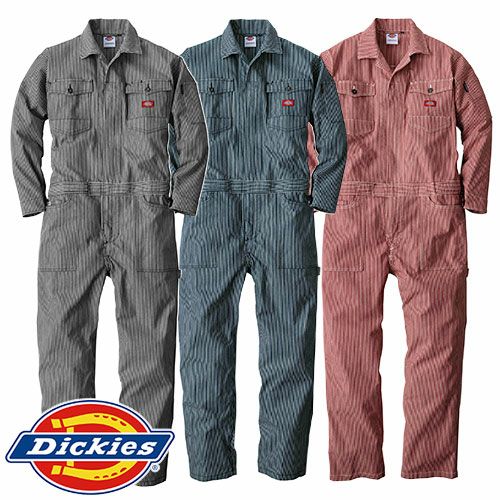 作業服 つなぎ ディッキーズ Dickies ストレッチヒッコリー ツナギ D