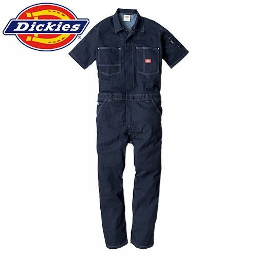 作業服 つなぎ ディッキーズ Dickies CORDURAデニム半袖ツナギ D-752