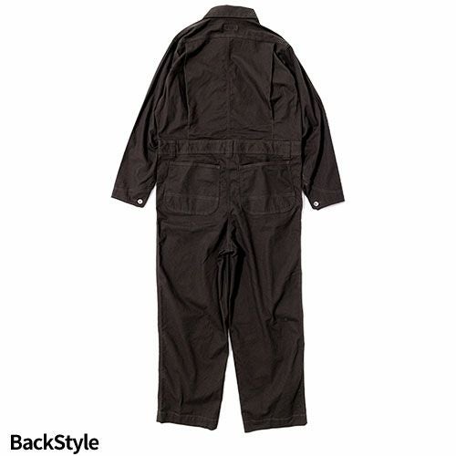 桑和　beams design 長袖つなぎ　オーバーオール　チャコールグレー　L 桑和 BEAMS DESIGN 長袖ツナギ 長袖シャツ【まもる君】