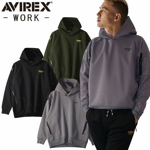 AVIREX-WORK- トレーナー 長袖 アヴィレックス ワーク プルオーバー