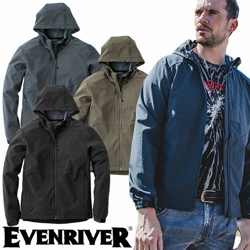 作業服 ブルゾン イーブンリバー EVENRIVER ライトシェルストレッチ