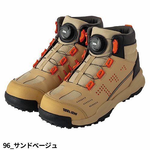 ハイカット 寅壱 TORA ダイヤル式ミッドカットスニーカー 0288-965 先